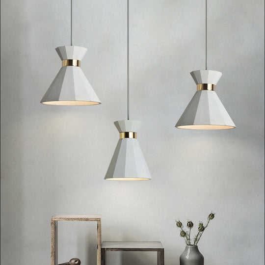 Nordic Cement Geometric Pendant Light Grey 1-Light 9/10 Wide