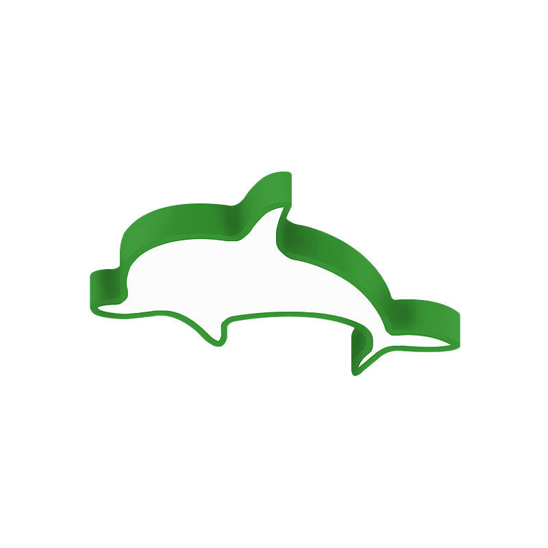 Dolphin Acrylic Ceiling Lamp: Modern, Lovely, Flush Mount Light for Kindergarten