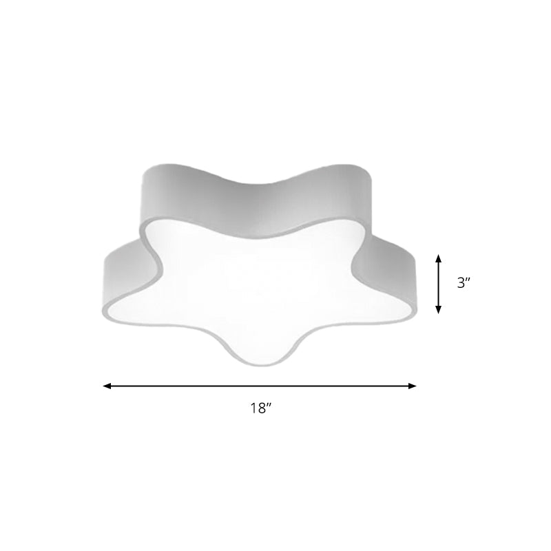 Contemporary Star Ceiling Light for Boys and Girls Bedroom