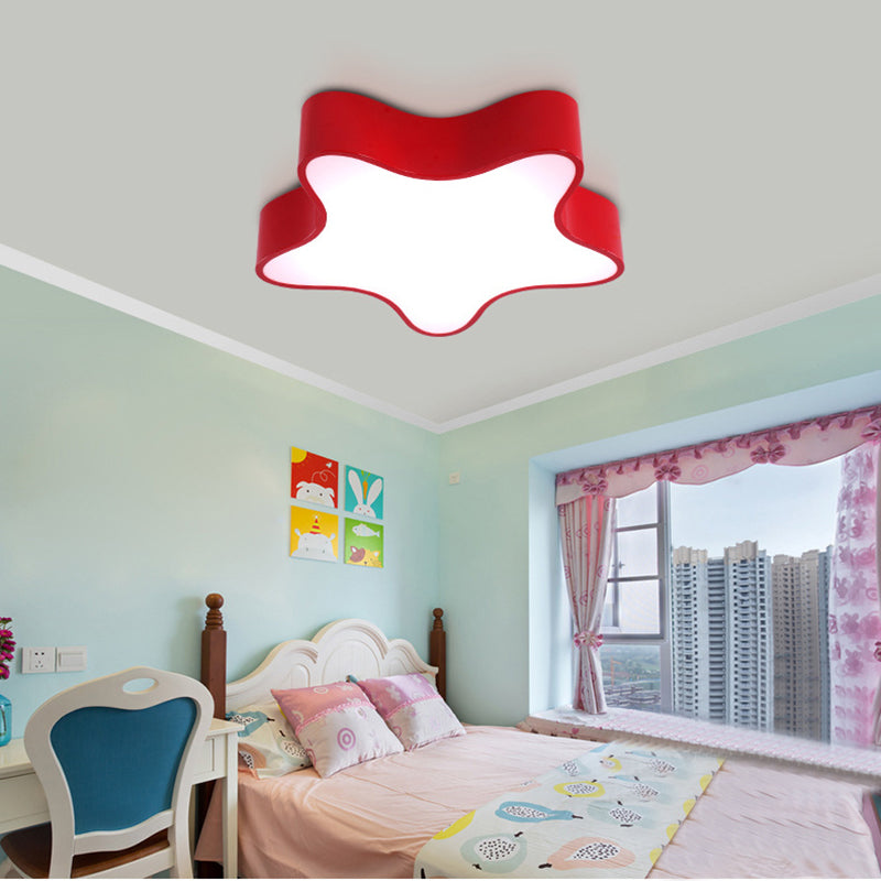 Contemporary Star Ceiling Light for Boys and Girls Bedroom
