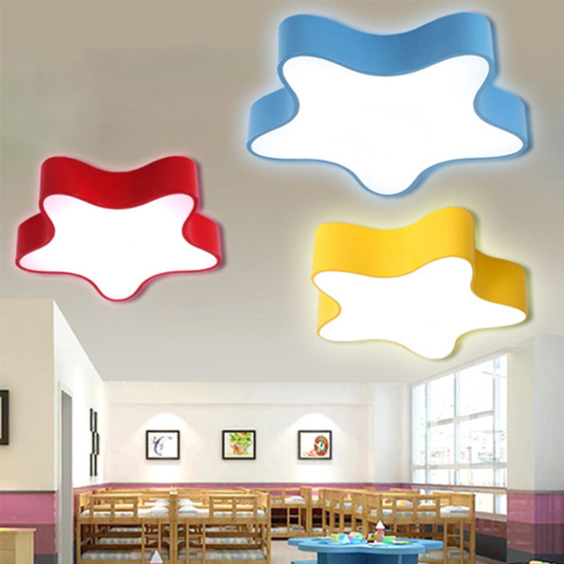 Contemporary Star Ceiling Light for Boys and Girls Bedroom
