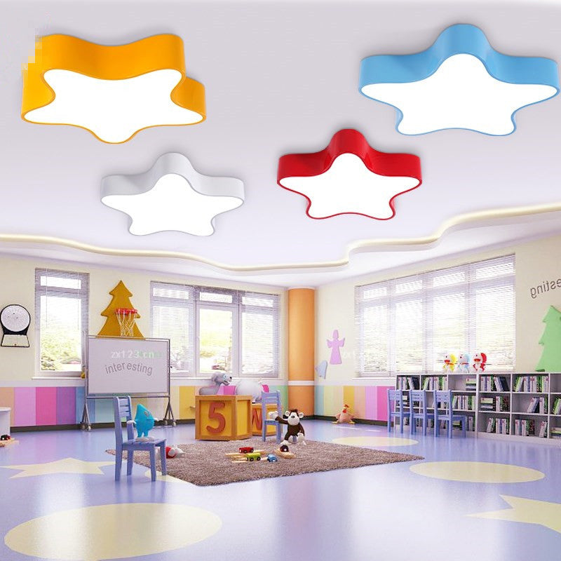 Contemporary Star Ceiling Light for Boys and Girls Bedroom