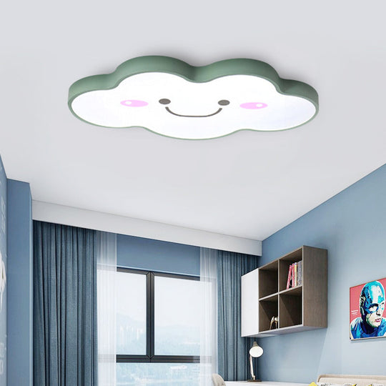 Smiling Cloud Ceiling Light - Childrens Nordic Style Acrylic Fixture