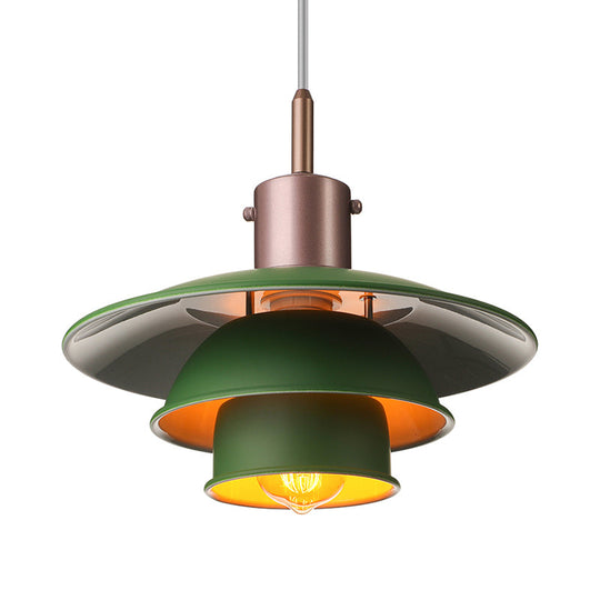 Modern Nordic Style 1-Head Hanging Pendant Lamp in Sleek Black/Silver