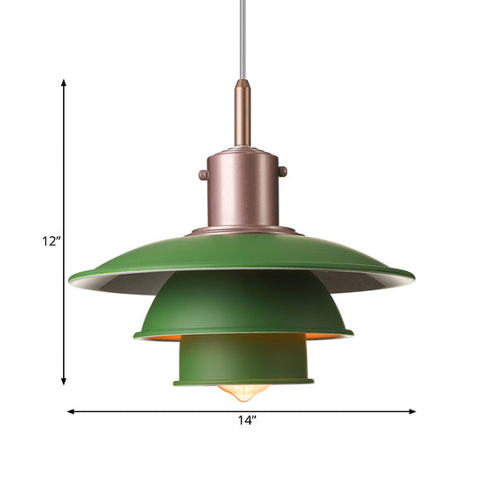 Modern Nordic Style 1-Head Hanging Pendant Lamp in Sleek Black/Silver