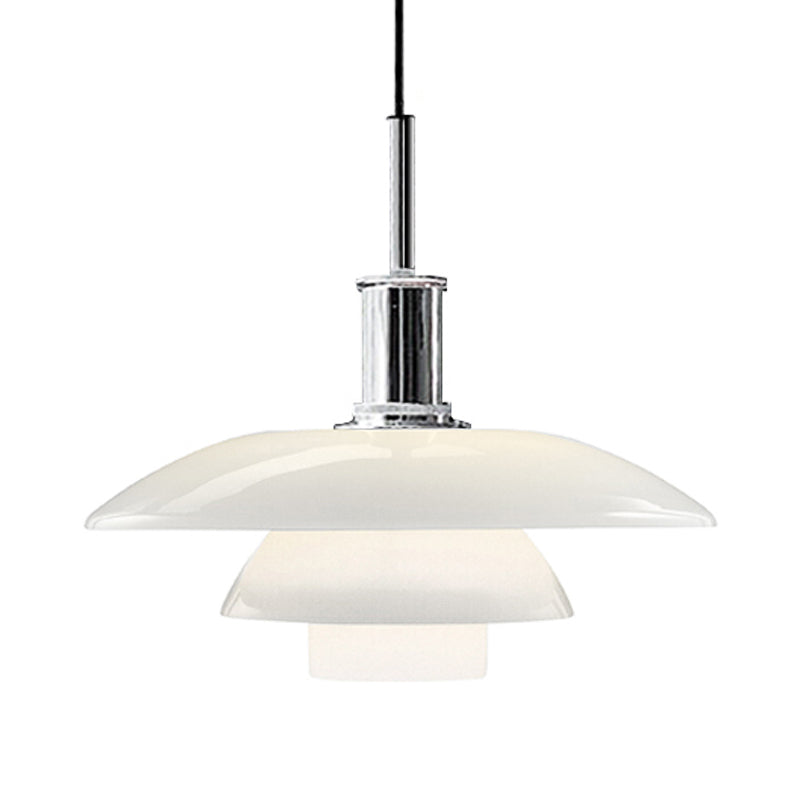 Modern Nordic Style 1-Head Hanging Pendant Lamp in Sleek Black/Silver