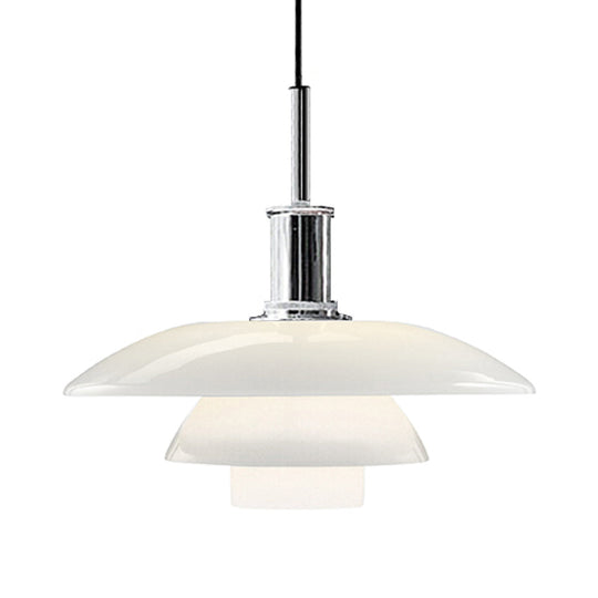 Modern Nordic Style 1-Head Hanging Pendant Lamp in Sleek Black/Silver