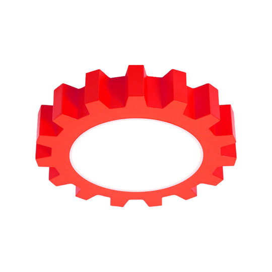 Cartoon LED Ceiling Light for Kindergarten: Metal Gear Ceiling Mount