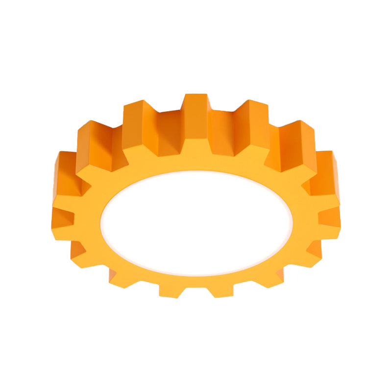 Cartoon LED Ceiling Light for Kindergarten: Metal Gear Ceiling Mount