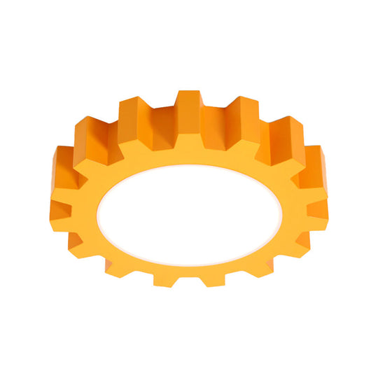 Cartoon LED Ceiling Light for Kindergarten: Metal Gear Ceiling Mount