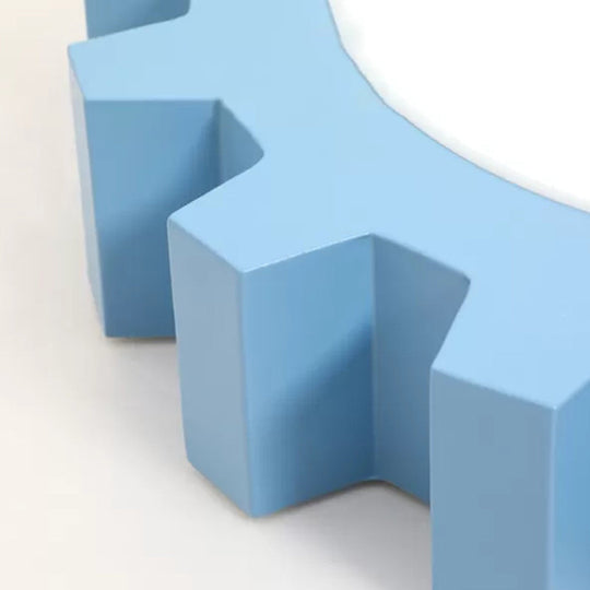 Cartoon LED Ceiling Light for Kindergarten: Metal Gear Ceiling Mount