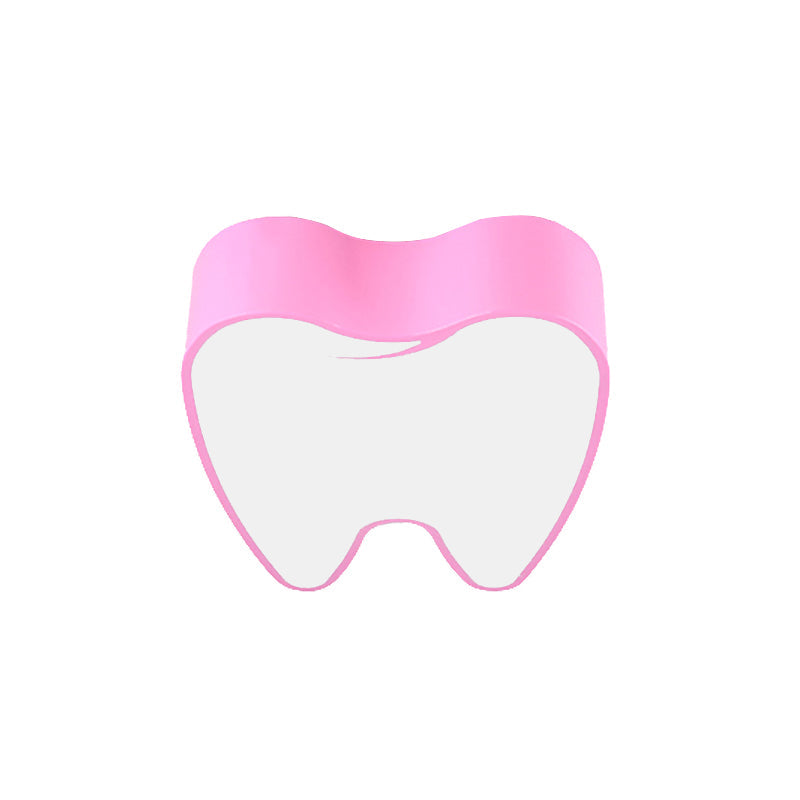 Little Tooth Kids Bedroom Ceiling Lamp - Acrylic Modern Flush Mount Light