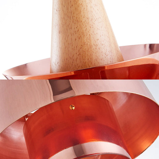 Modern 1-Head Dining Room Suspension Light With Tapered Metal Shade - Stylish Black/White Pendant