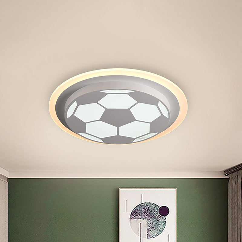 Lampe LED encastrée à motif de dessin animé de football – Luminaire élégant et lumineux pour la chambre à coucher