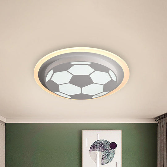 Lampe LED encastrée à motif de dessin animé de football – Luminaire élégant et lumineux pour la chambre à coucher