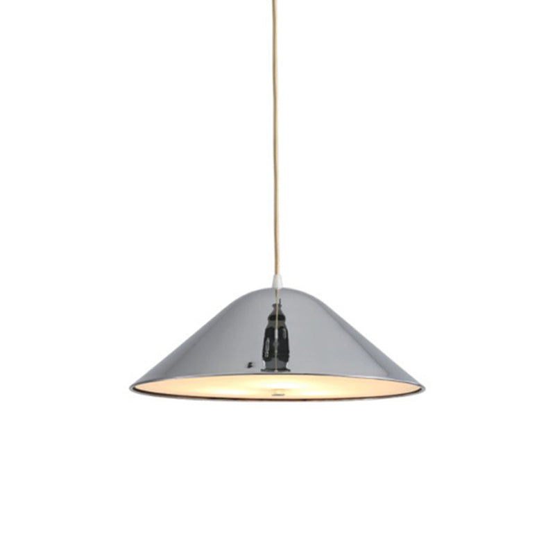 Modern Tapered Suspension Light In Matte Black Chrome And Rose Gold Finish - Perfect For Dining Room