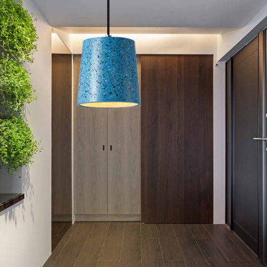 Nordic Style Cement Cone Pendant Light - 1 Light Black/White/Brown