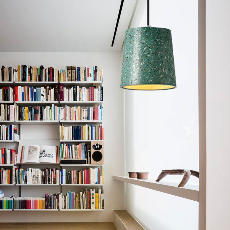 Nordic Style Cement Cone Pendant Light - 1 Light Black/White/Brown