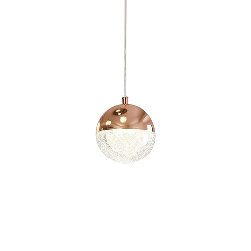 Modern LED Crystal Pendant Light with Chrome/Gold Finish- Perfect for Dining Room