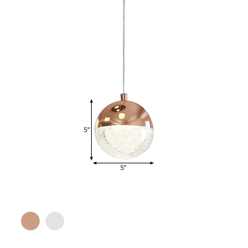 Modern LED Crystal Pendant Light with Chrome/Gold Finish- Perfect for Dining Room