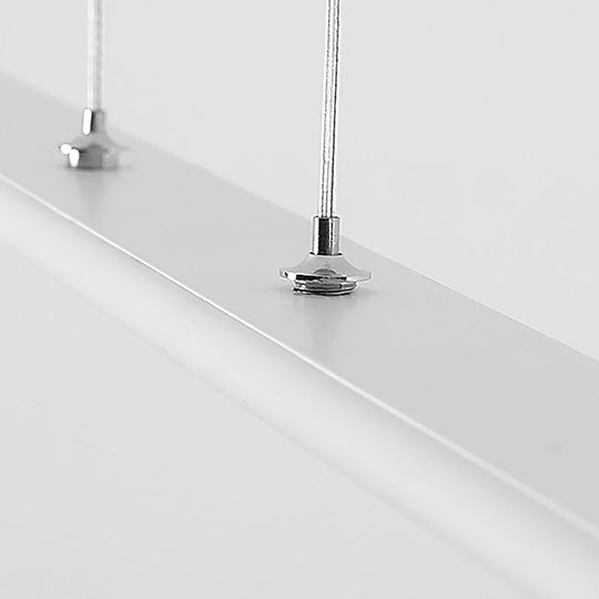 Wide Oval Hanging Pendant Light - LED Contemporary Kitchen Ceiling Pendant for Table in Warm/White Light - 16"/23.5"/31.5