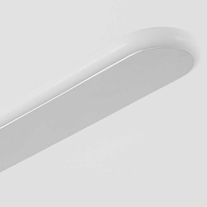 Wide Oval Hanging Pendant Light - LED Contemporary Kitchen Ceiling Pendant for Table in Warm/White Light - 16"/23.5"/31.5