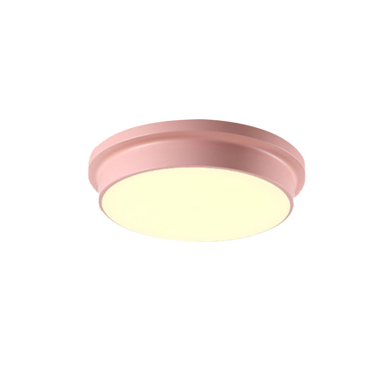 Nordic Macaron Colored Flushmount Ceiling Light for Child Bedroom