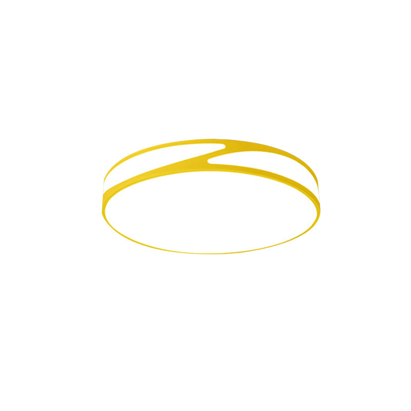 Macaron Style Acrylic Ceiling Lamp - Candy Colored Flush Ceiling Light for Offices