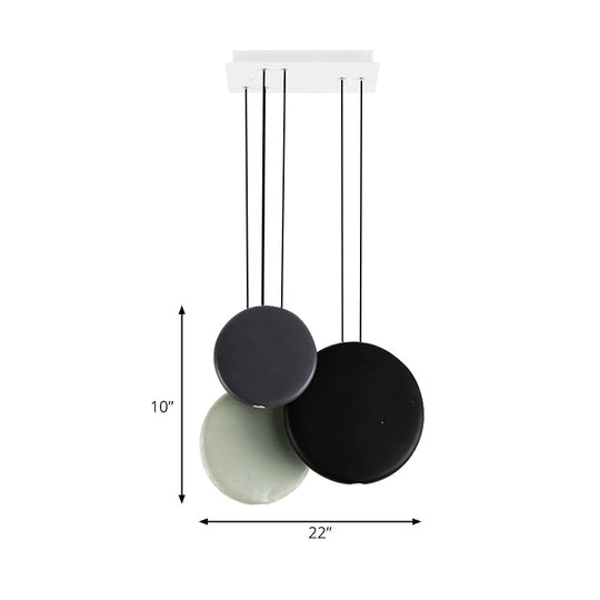 Modern Black and White Pendant Lights - 2/3/5 Globe Design with Warm/White Light