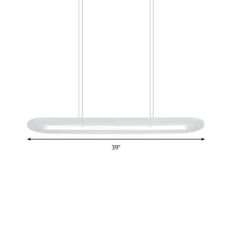 Modern Oval Office Ceiling Light with LED Pendant