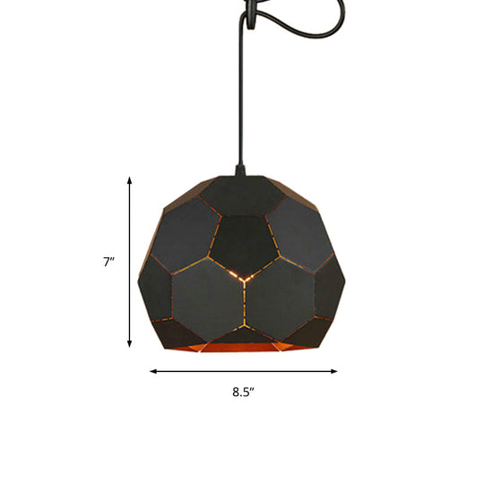 Nordic Geometric Hanging Light Fixture In Multiple Vibrant Colors