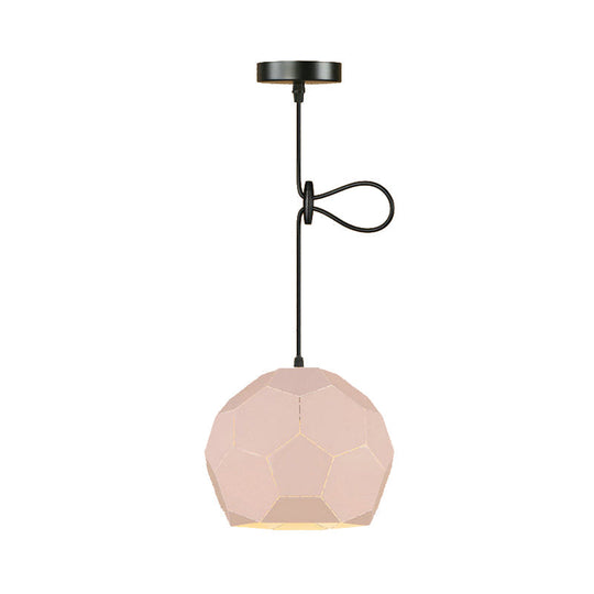 Geometric Nordic Style Metal Pendant Lamp in 5 Colors