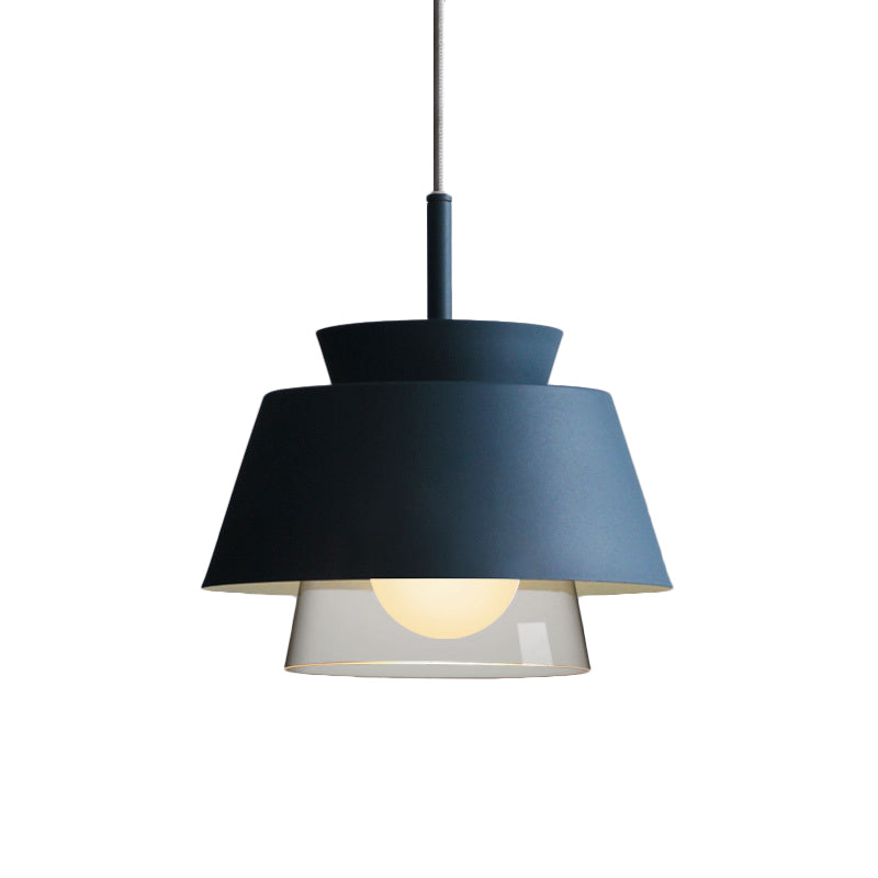 Blue/Green Tapered Hanging Light Macaron Pendant Lamp - Perfect For Dining Room