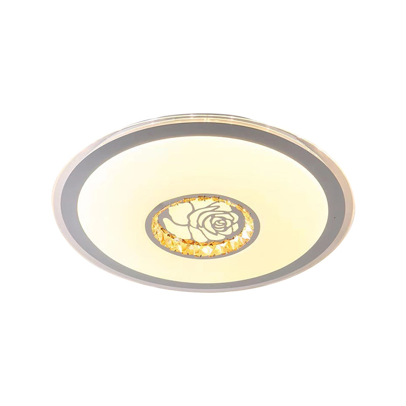 Plafonnier LED moderne en acrylique à motif de cœur pour chambre à coucher