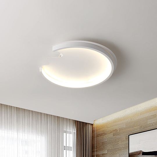 Plafonnier LED moderne pour chambre d'enfant en blanc