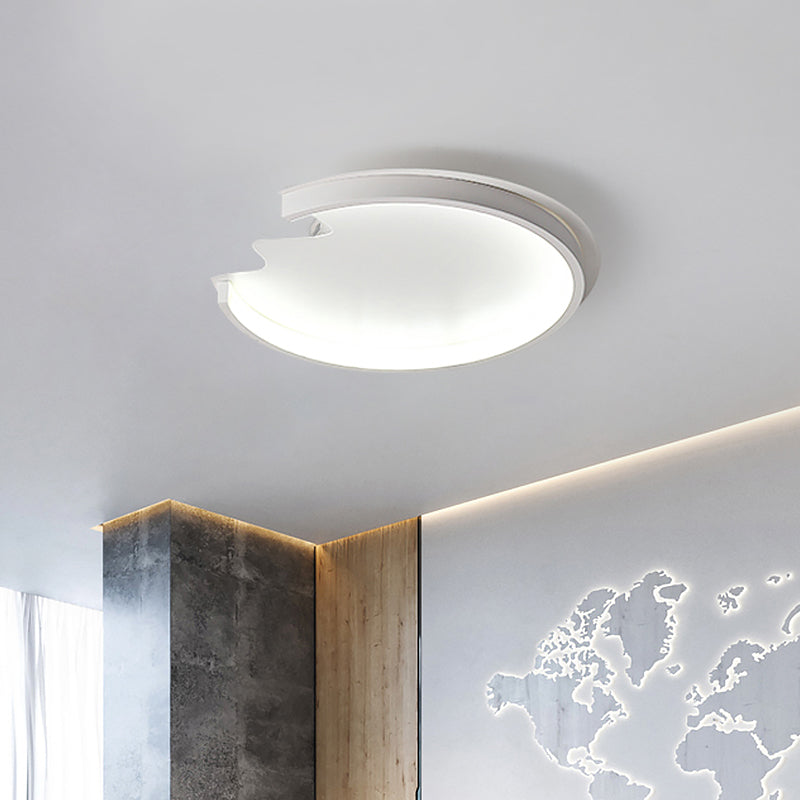 Plafonnier LED moderne pour chambre d'enfant en blanc