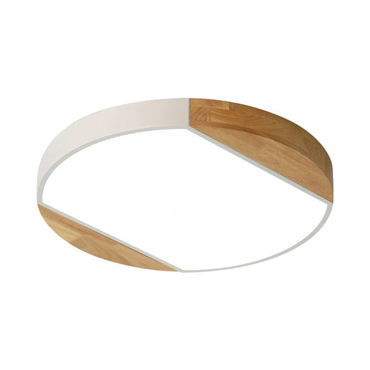 Nordic Style LED Flushmount Ceiling Lamp - Acrylic Circular Baby Bedroom & Kindergarten Light in Blue/Green/White/Yellow (Warm/White Light)