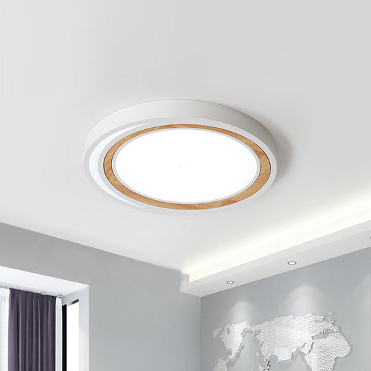 LED Macaron Style Ceiling Lamp for Boys and Girls Bedroom - Acrylic Circle Ceiling Mount Light