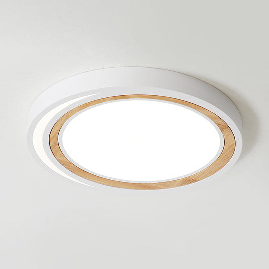 LED Macaron Style Ceiling Lamp for Boys and Girls Bedroom - Acrylic Circle Ceiling Mount Light