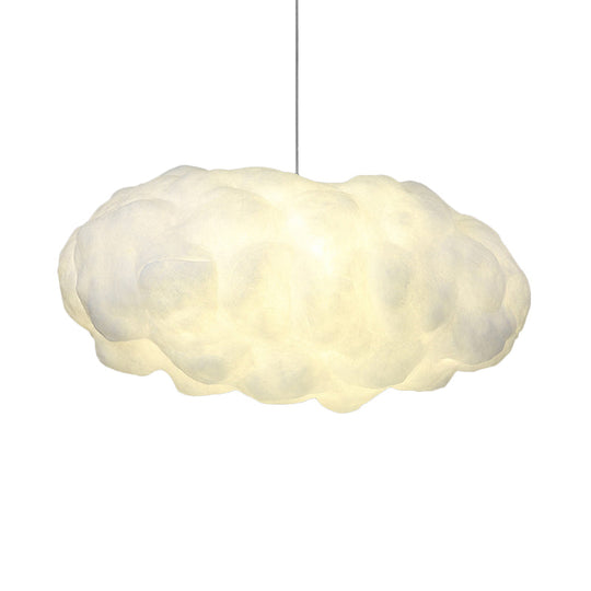 Cotton Minimalist Cloud Pendant Light Kit With Adjustable Warm/White Lighting