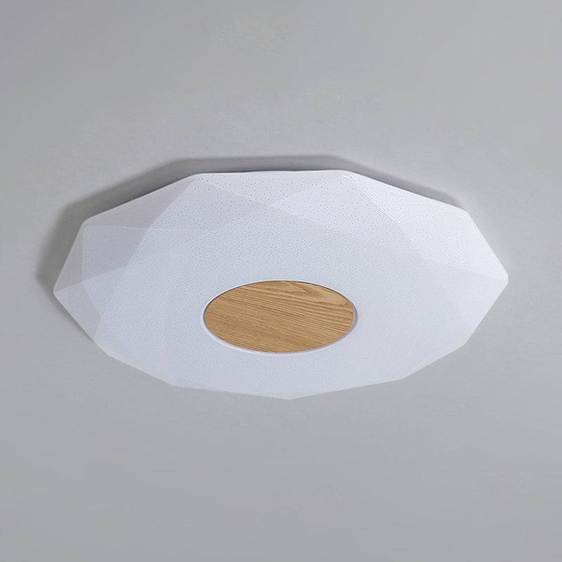 Modern Polygon Acrylic Flush Mount LED Ceiling Flush - 14.5"/18.5"/22.5" Width - Warm/White Light Option