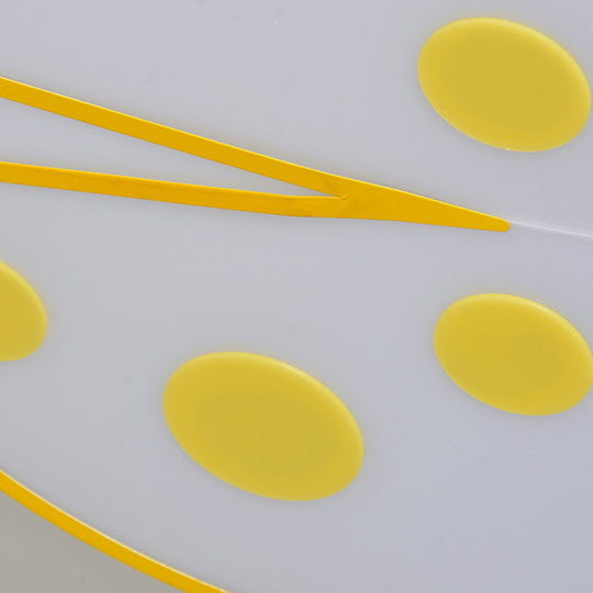 Ladybug Cartoon Ceiling Light: Acrylic & Metal Mount for Kindergarten