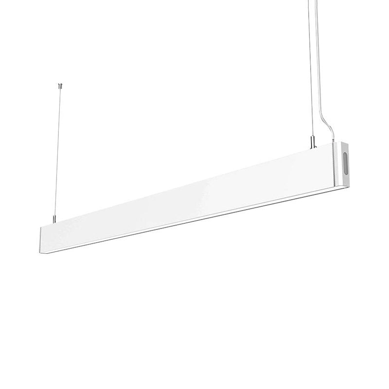 Minimalistic Led Linear Pendant Lamp In White/Black - Multiple Light Options Hanging Kit