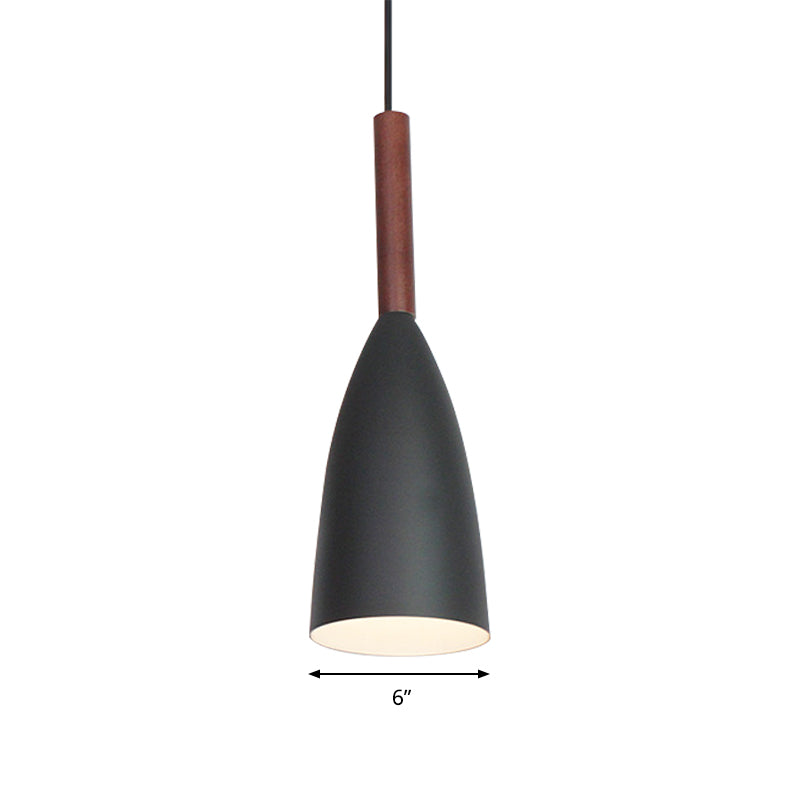 Modern Metallic Cone Pendant Lamp – Stylish Hanging Light for Restaurants