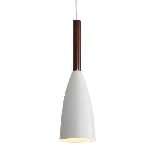 Modern Metallic Cone Pendant Lamp – Stylish Hanging Light for Restaurants