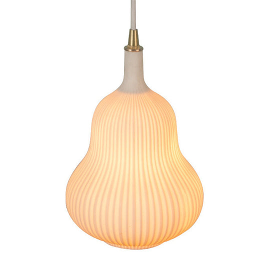 Gourd-shaped Glass Pendant Light for Dining Room - Clear & Creative Design