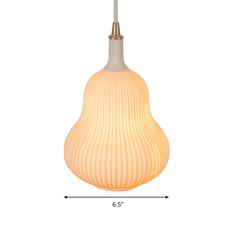 Gourd-shaped Glass Pendant Light for Dining Room - Clear & Creative Design