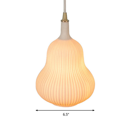 Gourd-shaped Glass Pendant Light for Dining Room - Clear & Creative Design