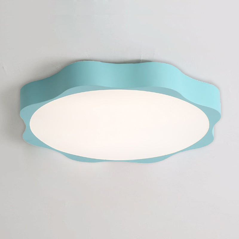 Modern Nordic Flush Mount Flower Baby Ceiling Light in Acrylic