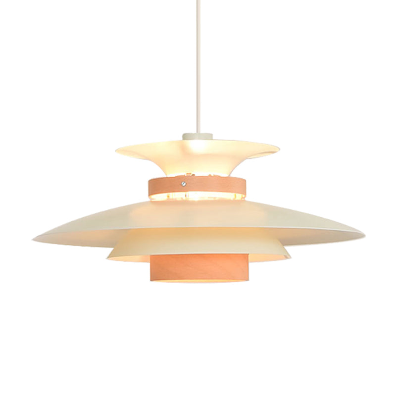 Metal Ufo Pendant Light With Adjustable Cord - Creative One-Light Design Shop Bookstore